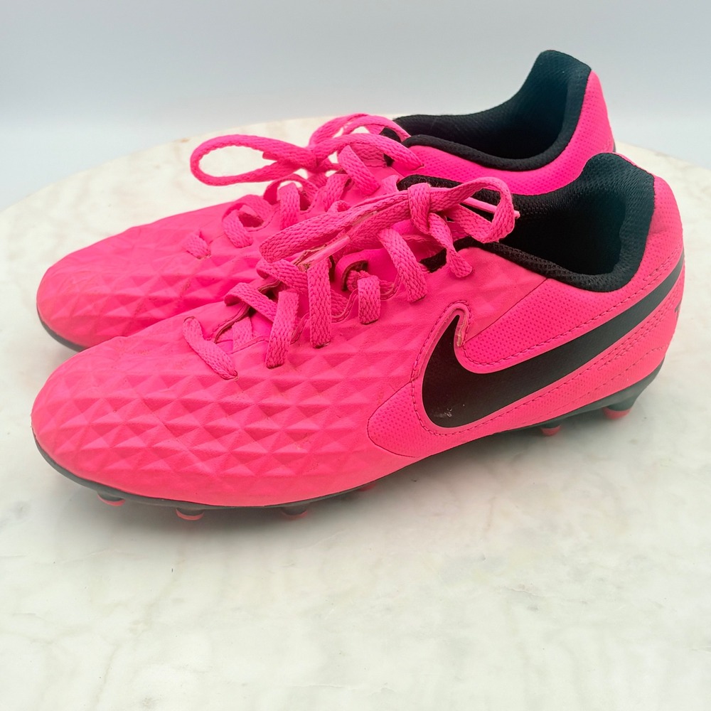 Nike Tiempo Legend 8 Academy MG Girl 2.5Y Bright Pink Black Soccer Cleats